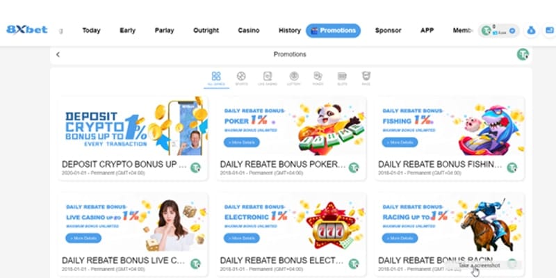 Top khuyến mãi 8xbet hot nhất hiện nay